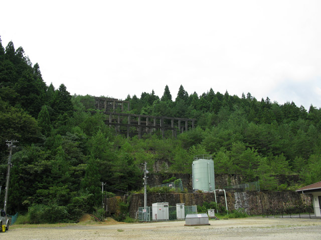 三重県　熊野市　紀州鉱山跡　紀和町鉱山資料館近くにある選鉱場跡　板谷地区
